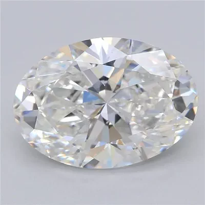 3.05ct F VVS2 Rare Carat Ideal Cut Oval Lab Grown Diamond