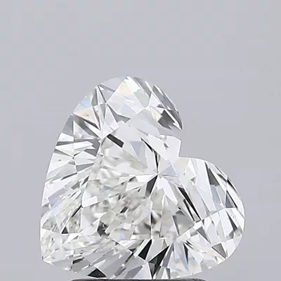 1.65ct G VS2 Rare Carat Ideal Cut Heart Lab Grown Diamond