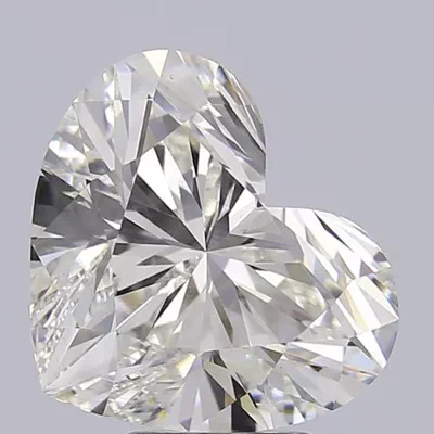 5.04ct G VS1 Rare Carat Ideal Cut Heart Lab Grown Diamond
