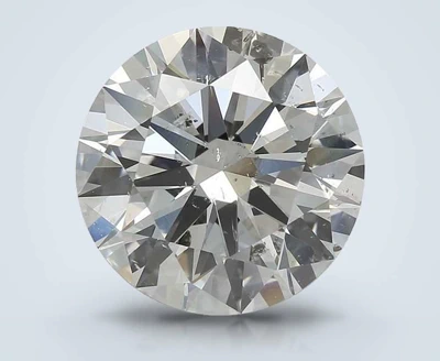 3.65ct F SI2 Rare Carat Ideal Cut Round Diamond