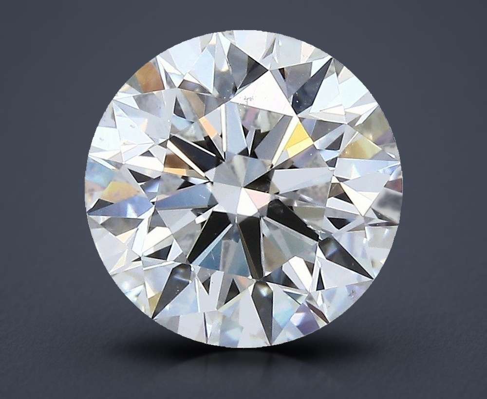 3.04ct G SI1 Rare Carat Ideal Cut Round Diamond