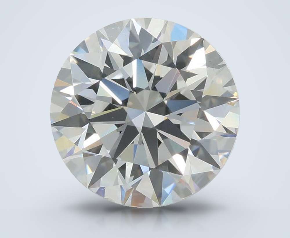 3.04ct D VS2 Rare Carat Ideal Cut Round Lab Grown Diamond