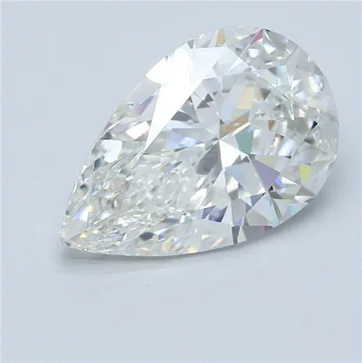 5.22ct H VVS2 Rare Carat Ideal Cut Pear Diamond