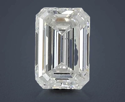 1.06ct E SI1 Rare Carat Ideal Cut Emerald Lab Grown Diamond