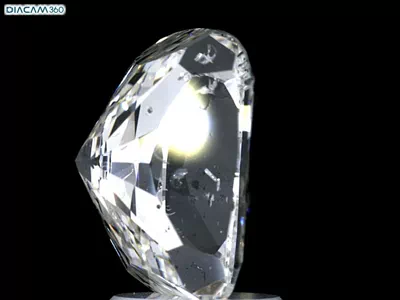 3.77ct J SI2 Very Good Cut Cushion Diamond