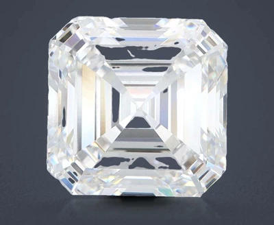 4.01ct E VVS2 Very Good Cut Asscher Lab Grown Diamond