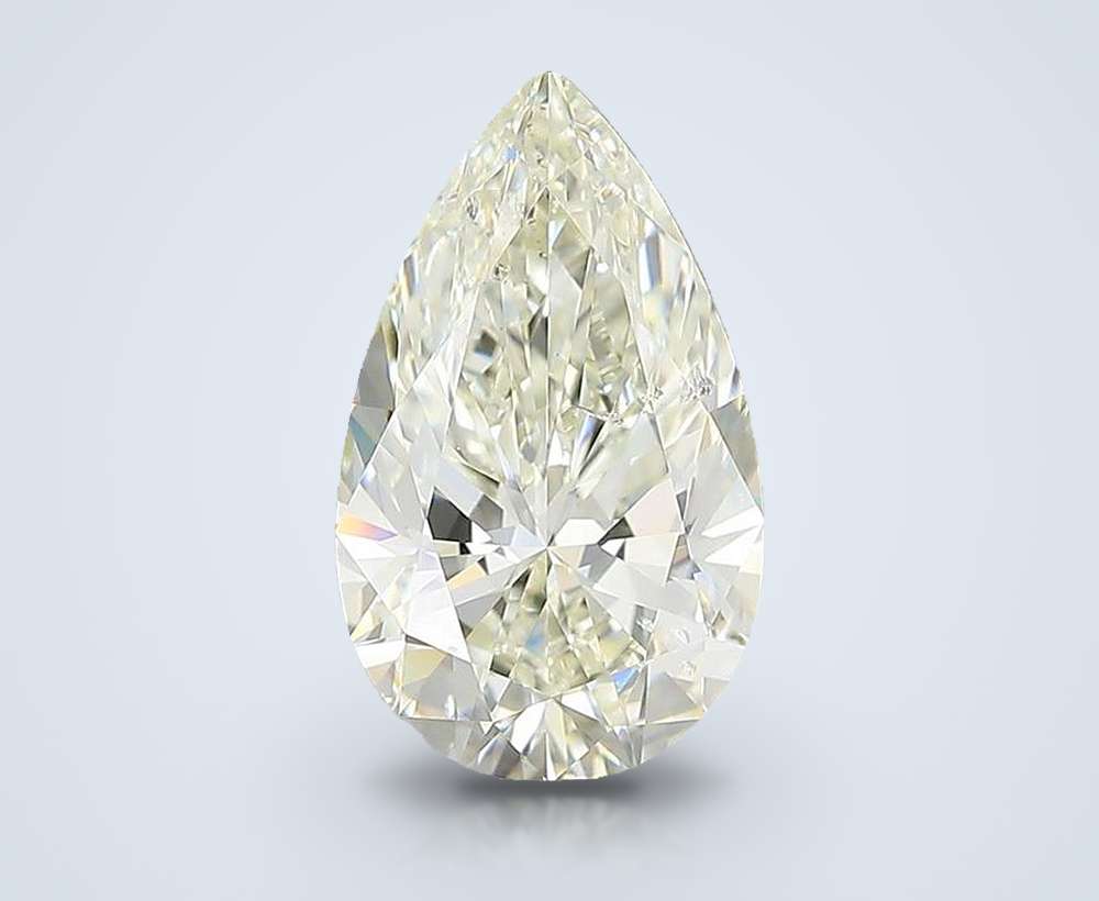 2.51ct K SI1 Rare Carat Ideal Cut Pear Diamond