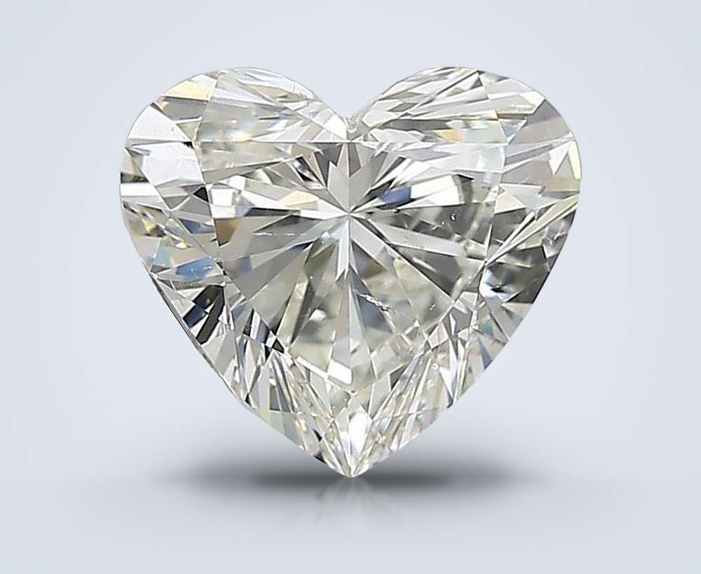 2.01ct K SI1 Rare Carat Ideal Cut Heart Diamond