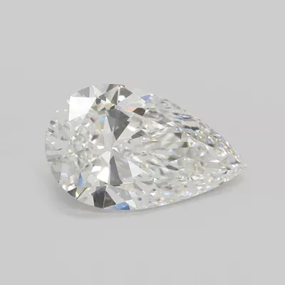 14.22ct F VVS2 Rare Carat Ideal Cut Pear Lab Grown Diamond