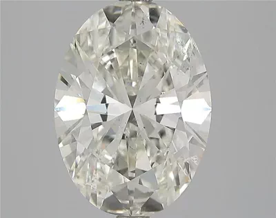 5.01ct J SI1 Rare Carat Ideal Cut Oval Diamond