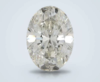 5.01ct J SI1 Rare Carat Ideal Cut Oval Diamond
