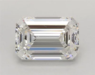 4.02ct F VS1 Rare Carat Ideal Cut Emerald Lab Grown Diamond
