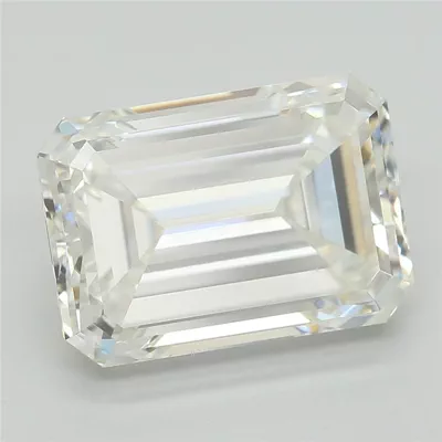 4.79ct F VVS2 Very Good Cut Emerald Lab Grown Diamond