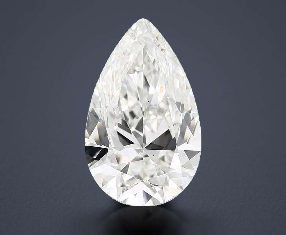 15.02ct G VS2 Rare Carat Ideal Cut Pear Lab Grown Diamond