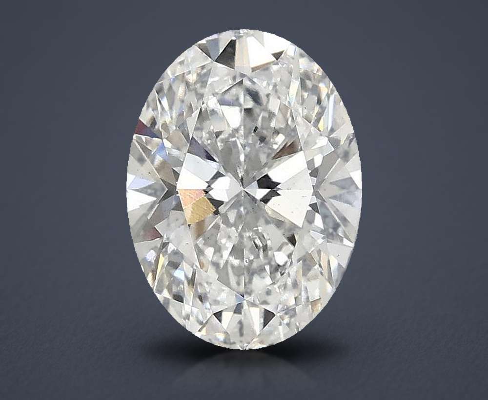 1.58ct E VS2 Rare Carat Ideal Cut Oval Lab Grown Diamond