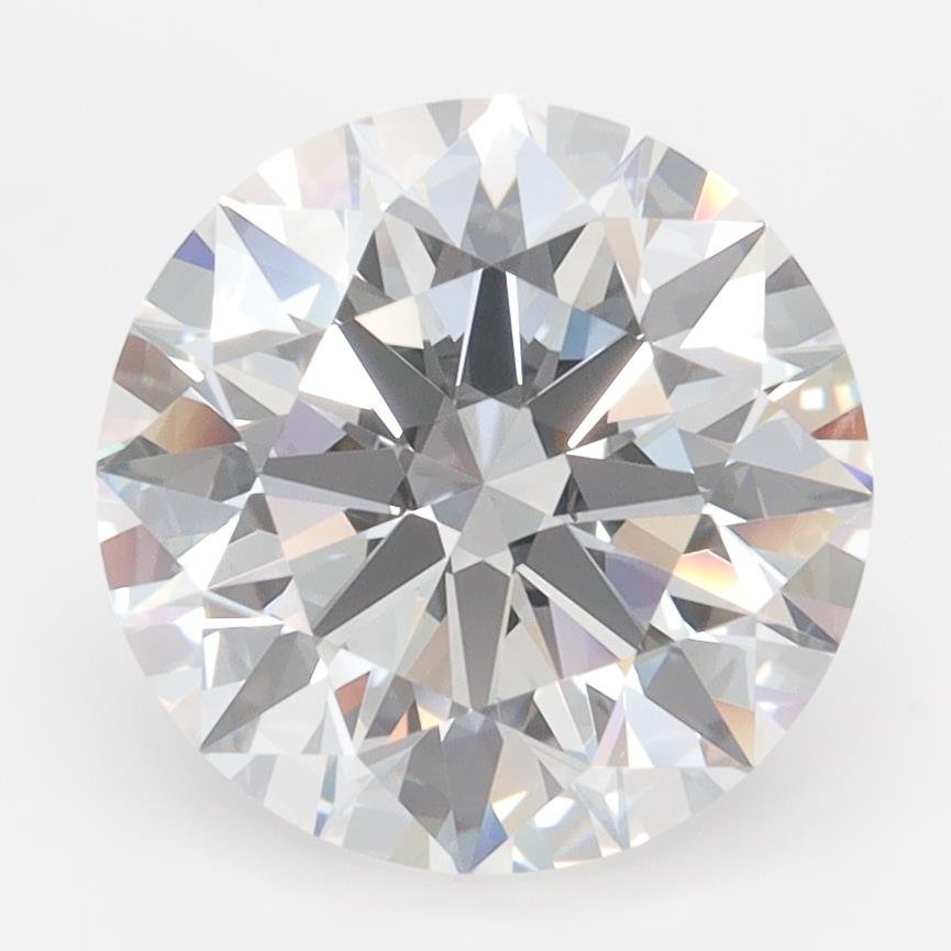 3.43ct D FL Rare Carat Ideal Cut Round Lab Grown Diamond