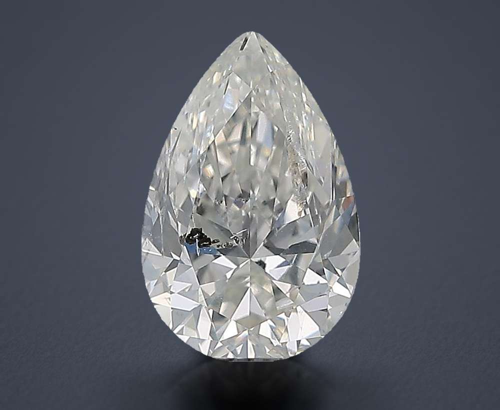 2.02ct H SI2 Rare Carat Ideal Cut Pear Diamond