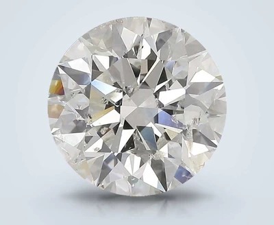 5.15ct H SI2 Rare Carat Ideal Cut Round Diamond