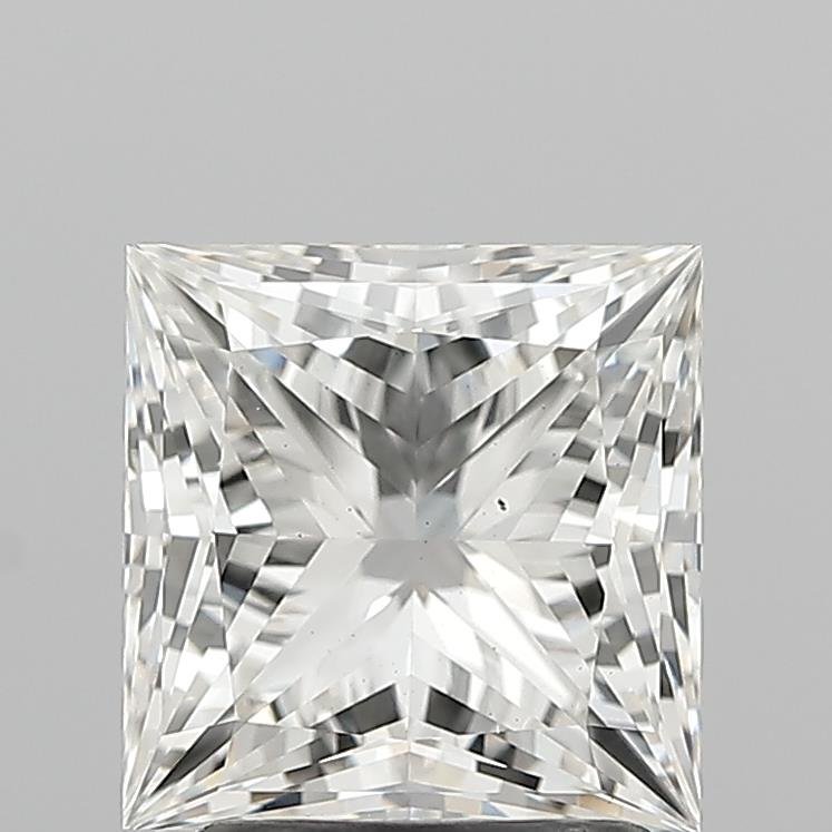 2.21ct H VS2 Rare Carat Ideal Cut Princess Lab Grown Diamond