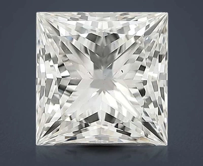 2.21ct H VS2 Rare Carat Ideal Cut Princess Lab Grown Diamond