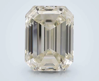 0.86ct K SI1 Rare Carat Ideal Cut Emerald Diamond