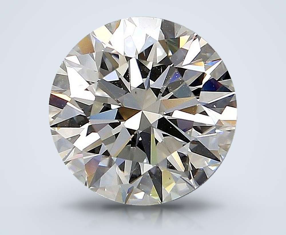3.01ct H VS2 Rare Carat Ideal Cut Round Diamond
