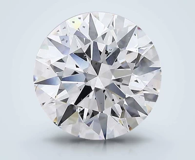 5.22ct F SI1 Rare Carat Ideal Cut Round Lab Grown Diamond