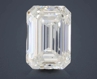 11.03ct G VS1 Rare Carat Ideal Cut Emerald Lab Grown Diamond