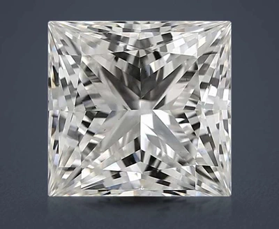 3.52ct H VS1 Rare Carat Ideal Cut Princess Lab Grown Diamond