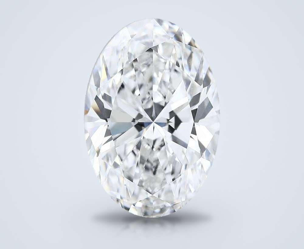 22.53ct E VVS2 Rare Carat Ideal Cut Oval Lab Grown Diamond