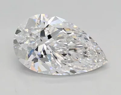 0.59ct D VS1 Rare Carat Ideal Cut Pear Lab Grown Diamond