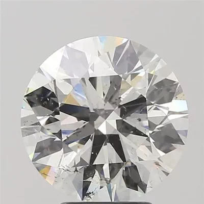 4.03ct I SI2 Rare Carat Ideal Cut Round Diamond