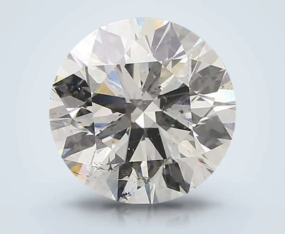 4.03ct I SI2 Rare Carat Ideal Cut Round Diamond