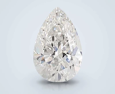 2.90ct E VS1 Very Good Cut Pear Lab Grown Diamond