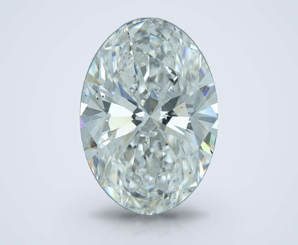 17.03ct F VS2 Rare Carat Ideal Cut Oval Lab Grown Diamond