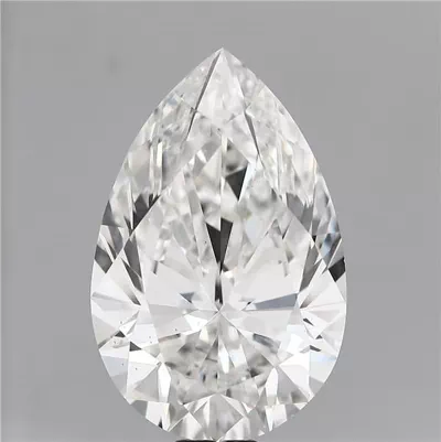 25.18ct F VS1 Rare Carat Ideal Cut Pear Lab Grown Diamond