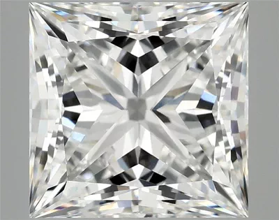 5.94ct E VS2 Rare Carat Ideal Cut Princess Lab Grown Diamond