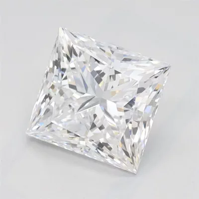 1.55ct F VS1 Rare Carat Ideal Cut Princess Lab Grown Diamond