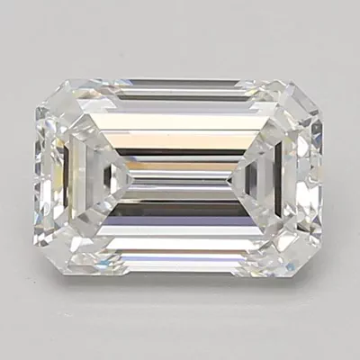 1.59ct D VS1 Rare Carat Ideal Cut Emerald Lab Grown Diamond