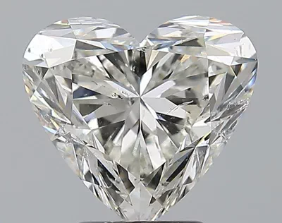 3.51ct J SI2 Rare Carat Ideal Cut Heart Diamond