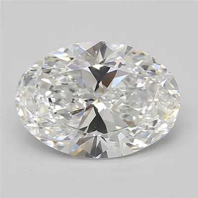 3.02ct D VS1 Rare Carat Ideal Cut Oval Lab Grown Diamond
