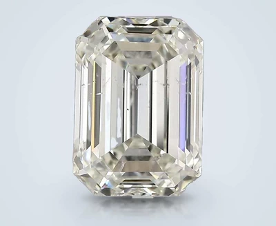 5.02ct I SI2 Rare Carat Ideal Cut Emerald Diamond