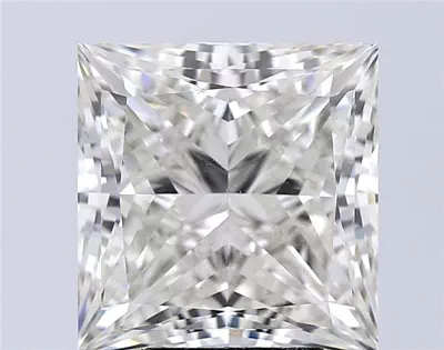 5.54ct F SI1 Rare Carat Ideal Cut Princess Lab Grown Diamond