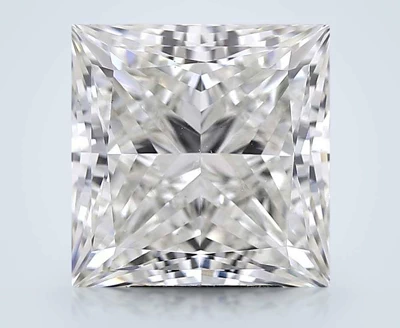 5.54ct F SI1 Rare Carat Ideal Cut Princess Lab Grown Diamond