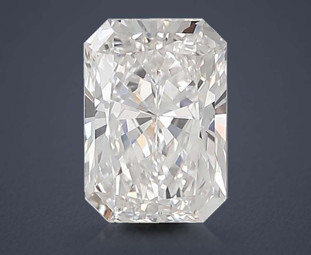 1.69ct E VVS2 Rare Carat Ideal Cut Radiant Lab Grown Diamond
