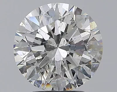 3.01ct G SI2 Rare Carat Ideal Cut Round Diamond