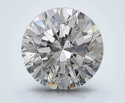 3.01ct G SI2 Rare Carat Ideal Cut Round Diamond