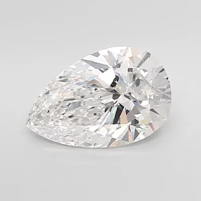 3.04ct E VS1 Rare Carat Ideal Cut Pear Lab Grown Diamond