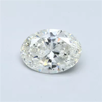 5.21ct J SI2 Rare Carat Ideal Cut Oval Diamond