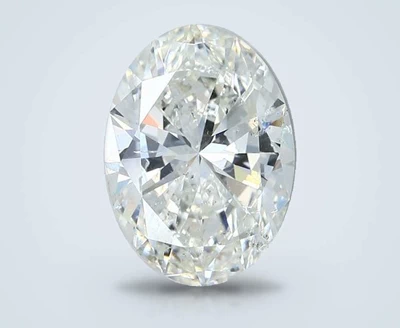 5.21ct J SI2 Rare Carat Ideal Cut Oval Diamond